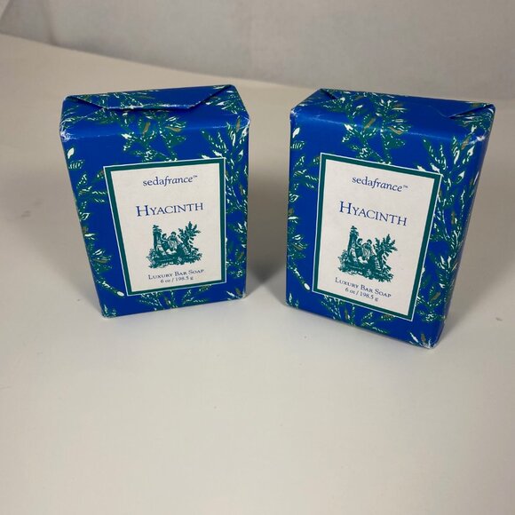 Seda France Hyacinth Classic Toile Paper-Wrapped Bar Soap (Pack of 2) - Picture 2 of 6